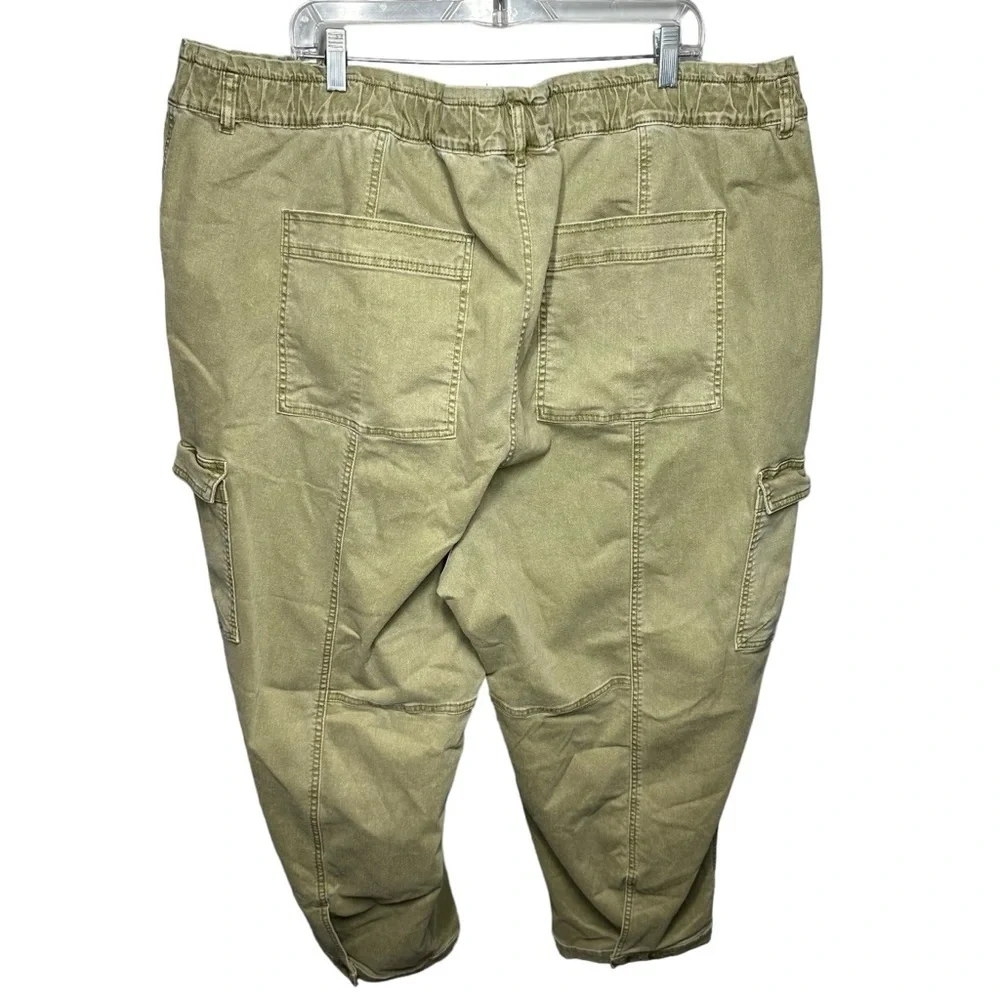 Lane Bryant Straight Leg Cargo Pant In Olive